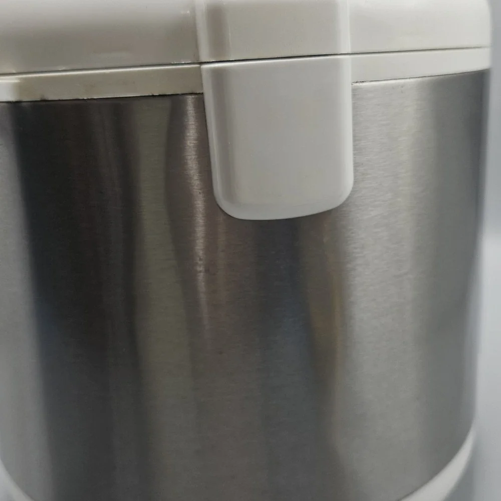 Oyama Stainless Steel Rice Cooker and Warmer 10-Cup 1.8 L White Flowers CFS-F18W